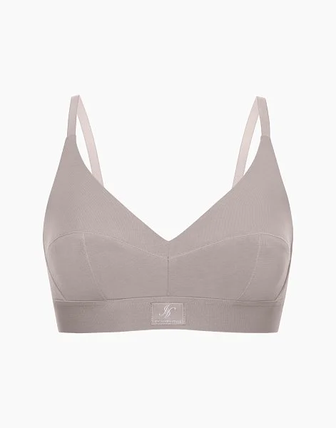 Бюстгальтер с мягкими чашками без косточек на стане Madrid MD1130 капучино - 1